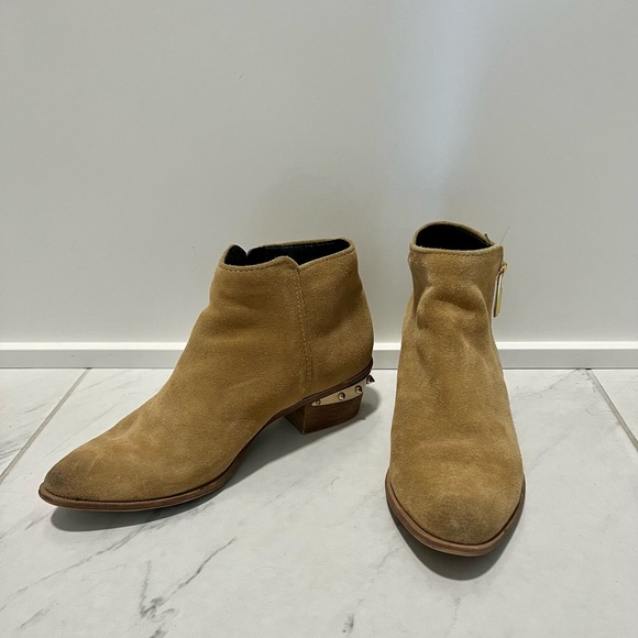 Sam Edelman 7.5 Cognac Leather Ankle Booties - Picture 4 of 4